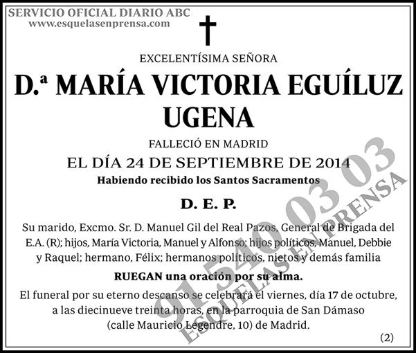 María Victoria Eguíluz Ugena